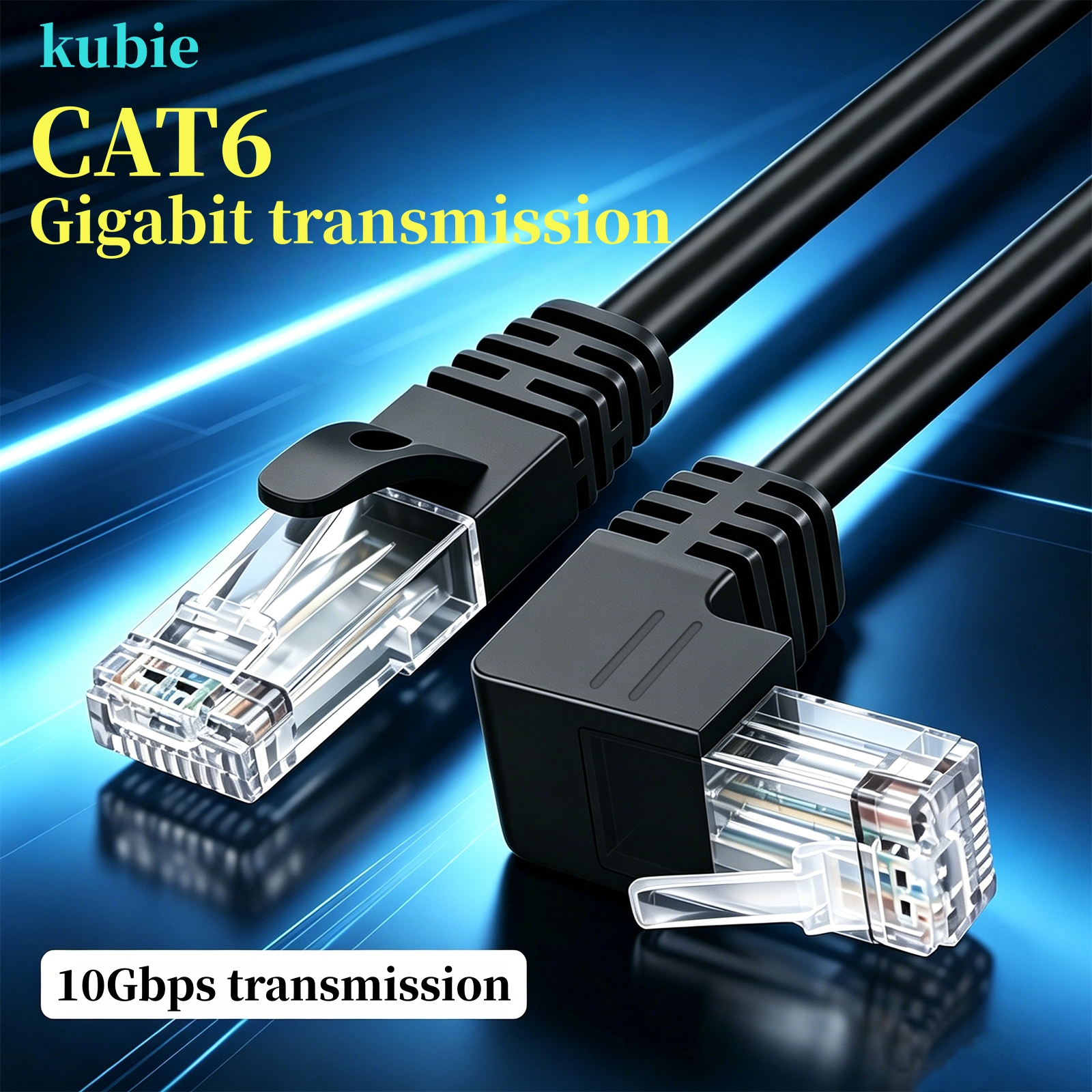 Patch Panel Cat6 - kubie Cat6a RJ45 90 Degree Angle