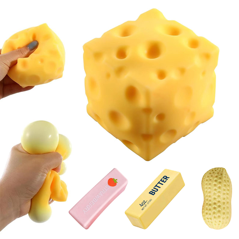 Office Desk Tech Accessories - Soft Realistic Slow Rebound Cheese Block