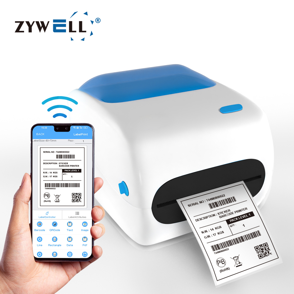 Label Printer Thermal - Black and White 4x6 Shipping Label