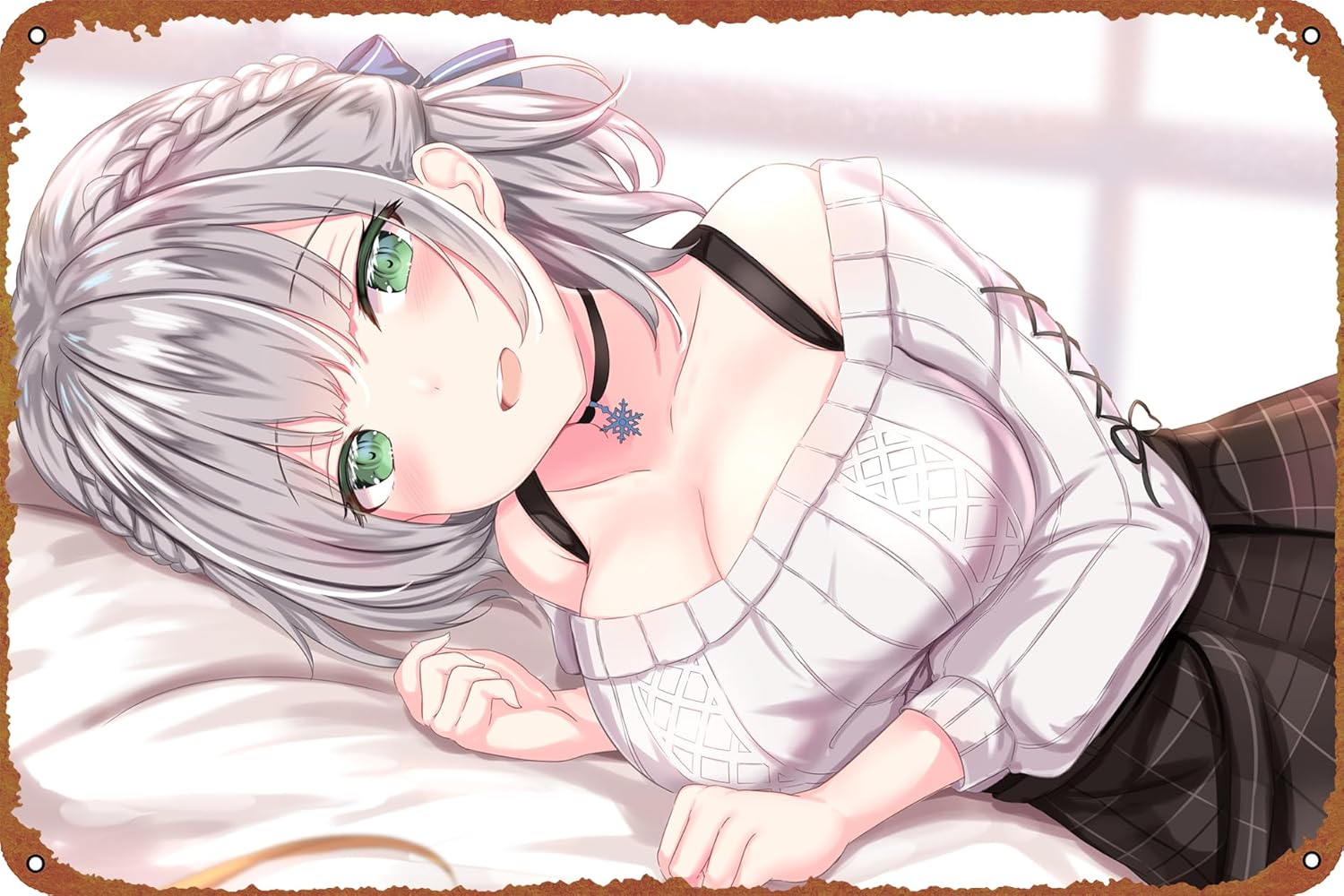 Skirt Green Eyes White Hair Vi - đánh giá và giá Office Youtuber