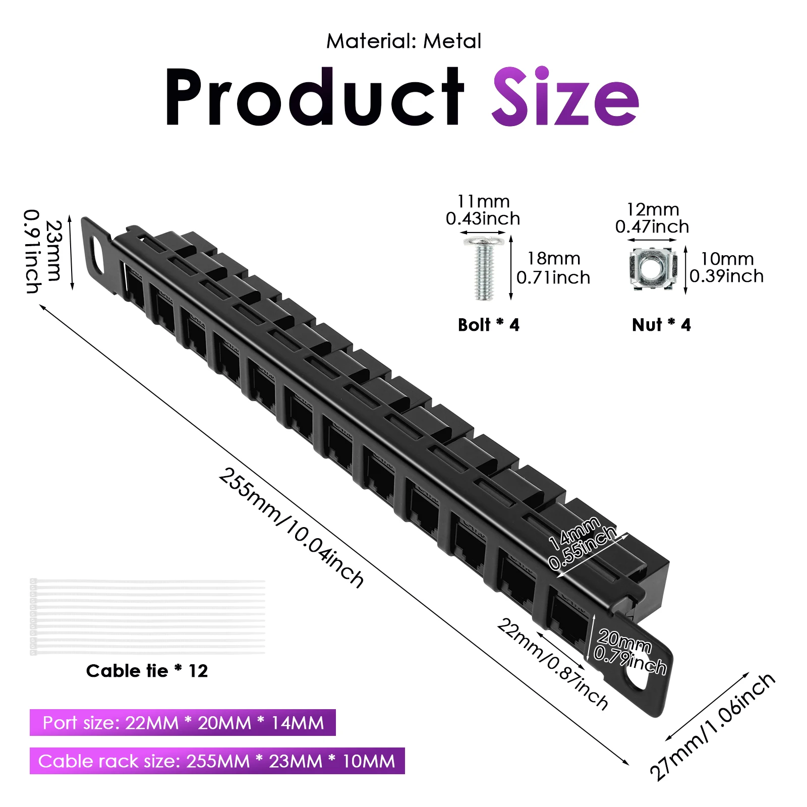 12 Port Patch Panel 10inch 0.5 - đánh giá và giá Patch Panel Cat6