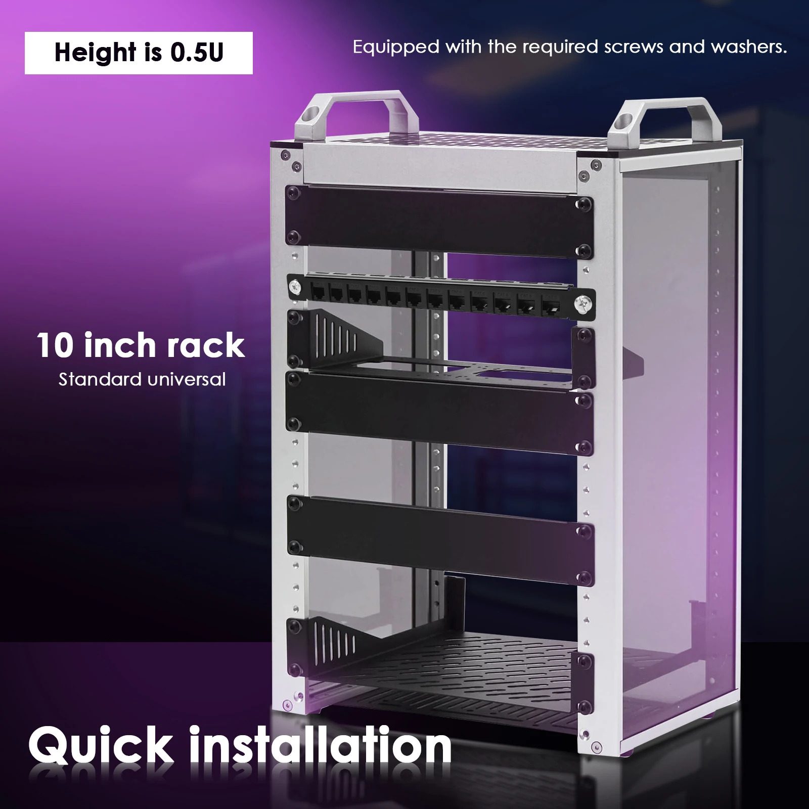 12 Port Patch Panel 10inch 0.5 - đánh giá và giá Patch Panel Cat6