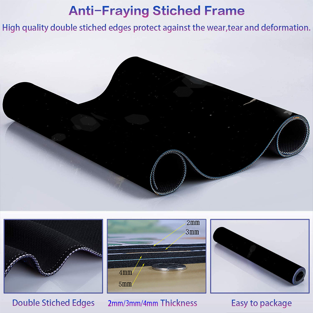 Black Mausepad Art Table Mouse - đánh giá và giá Office Desk Tech Accessories