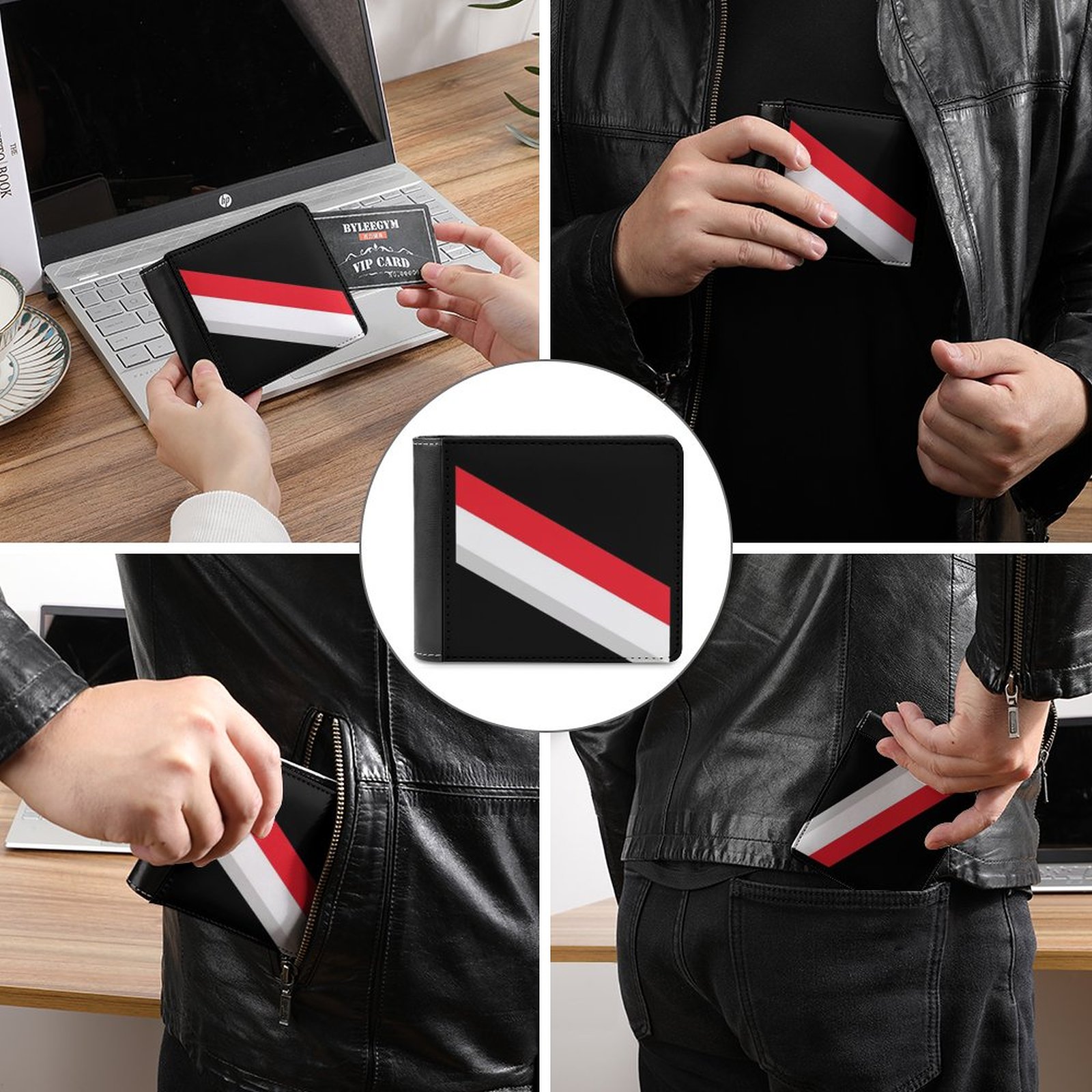 Rapper Jeffy Men's wallet leat - đánh giá và giá Office Youtuber