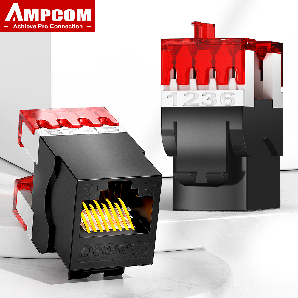 AMPCOM CAT6 RJ45 Keystone Jack - đánh giá và giá Patch Panel Cat6