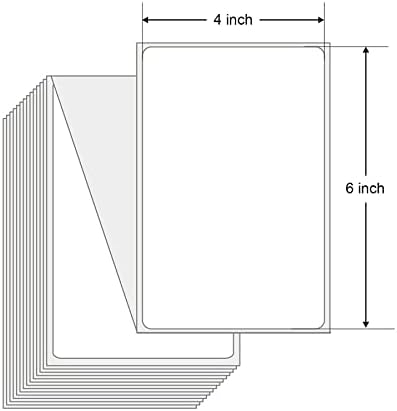 4x6 White Mailing Fanfold Post - đánh giá và giá Label Printer Thermal