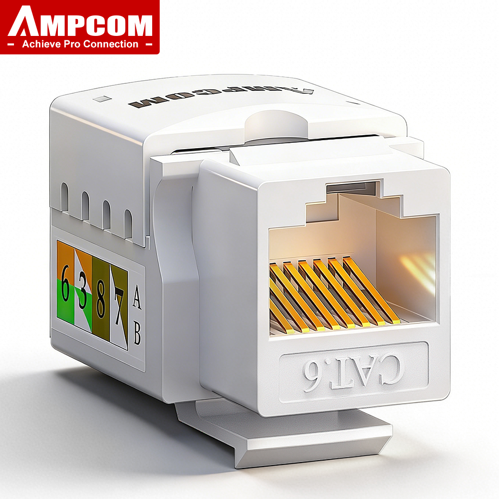 AMPCOM CAT6 RJ45 Keystone Jack - đánh giá và giá Patch Panel Cat6