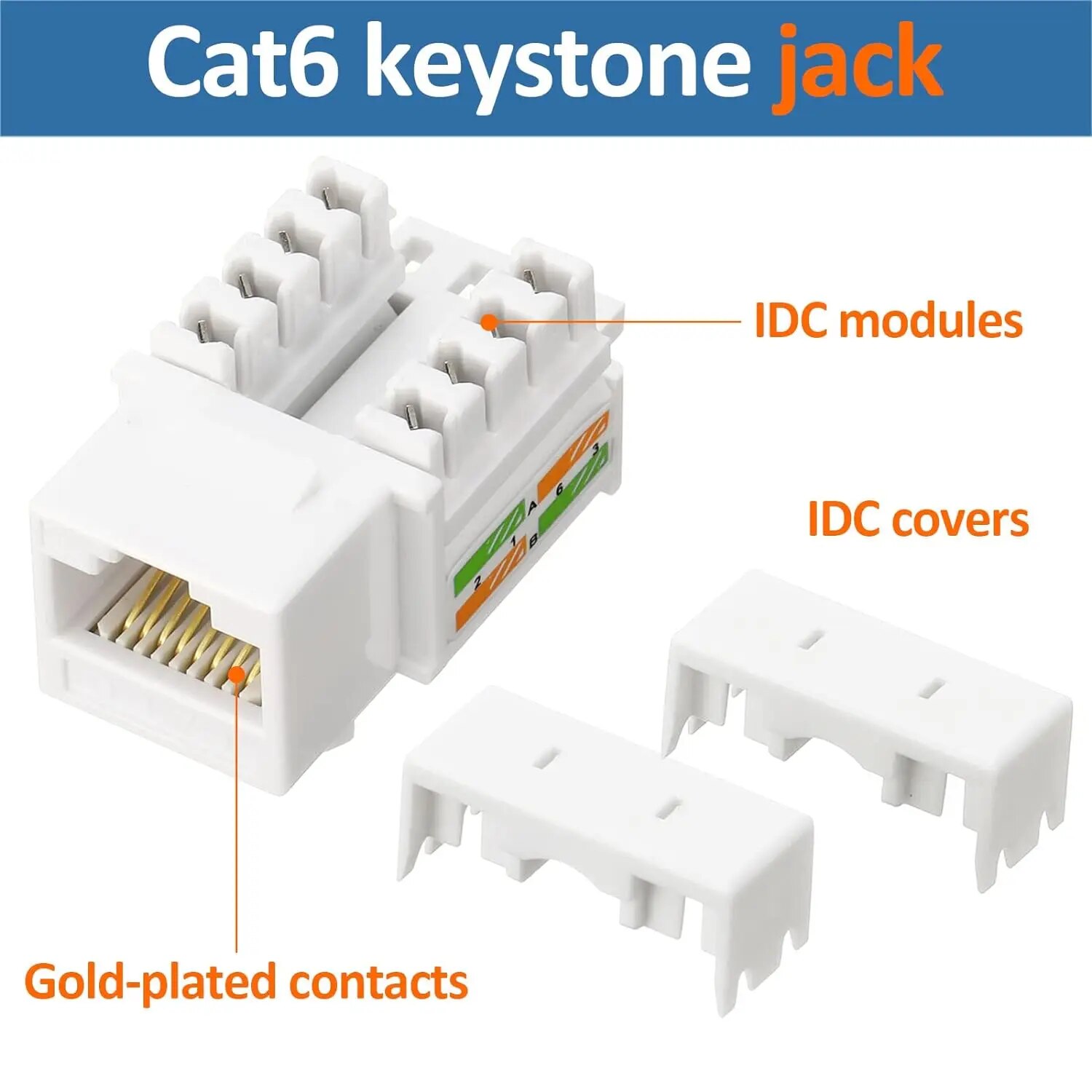 ZoeRax 10-Pack RJ45 Keystone J - đánh giá và giá Patch Panel Cat6