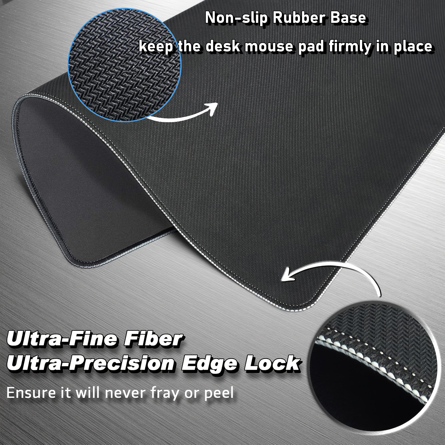 Black Gray Swirl Design Large  - đánh giá và giá Office Desk Tech Accessories