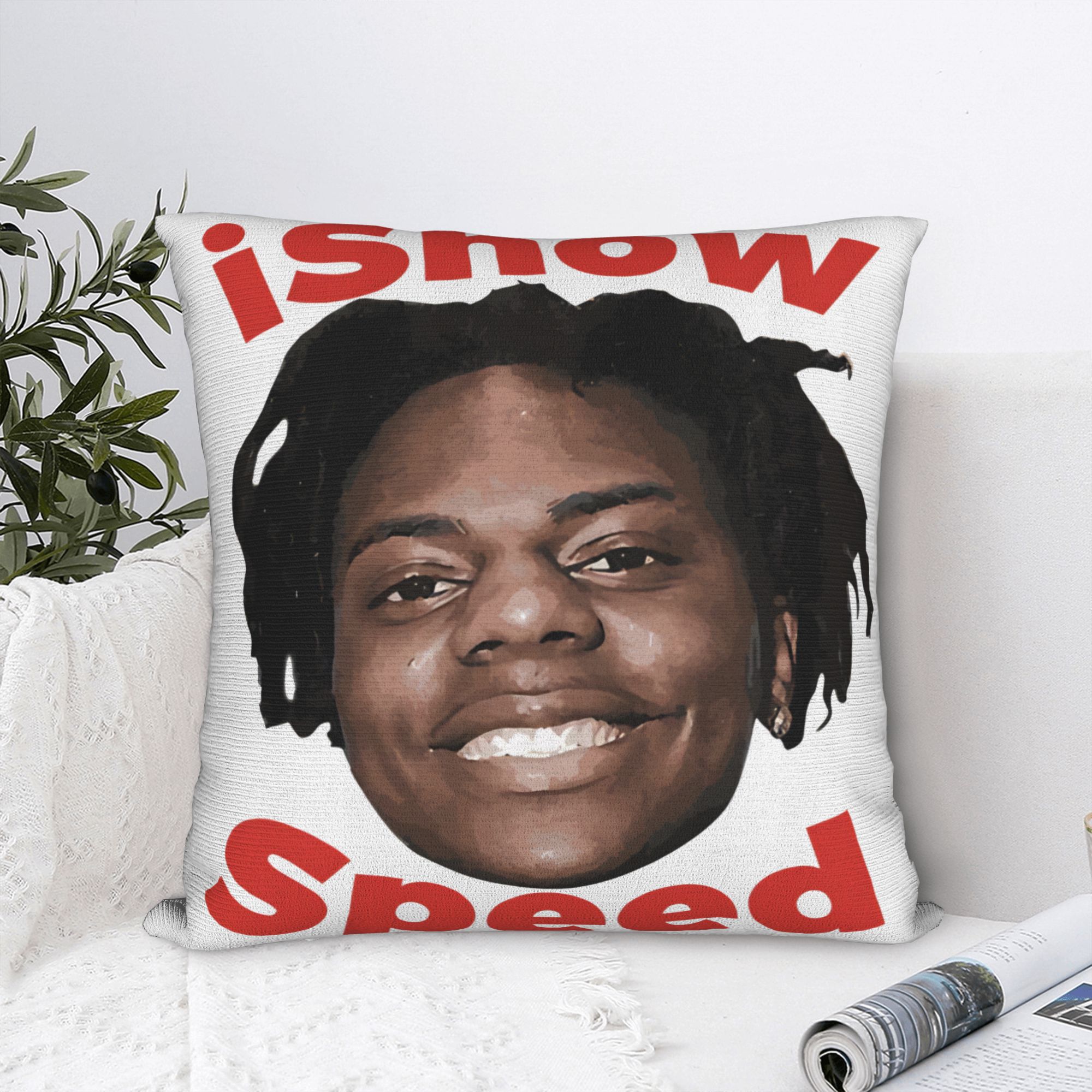 Pillow Cover Funny Ishowspeed  - đánh giá và giá Office Youtuber
